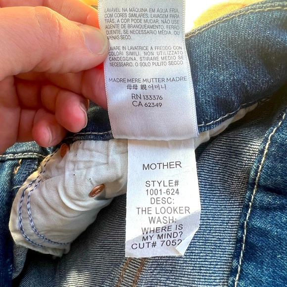 NWT Mother “The Looker” in color “Where is my mind” size 24 current retail $248. - Picture 9 of 17